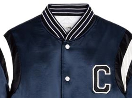 (W) CELINE FW22 藍色字母C補丁棒球外套. 2W803532T-07MR Purchase (W) CELINE FW22 藍色字母C補丁棒球外套. 2W803532T-07MR