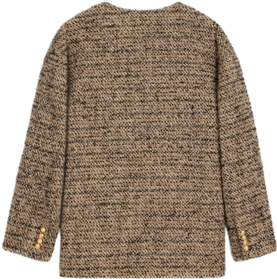 (W) CELINE FW22 棕色羊毛V领长袖开衫毛衣. 2V39J576R-19LE Lookbook (W) CELINE FW22 棕色羊毛V领长袖开衫毛衣. 2V39J576R-19LE