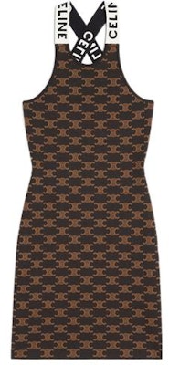 (Women) CELINE FW22 Brown Monogram Sleeveless Dress. 2AG05916T-19BR Order (Women) CELINE FW22 Brown Monogram Sleeveless Dress. 2AG05916T-19BR