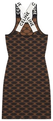 (Women) CELINE FW22 Brown Monogram Sleeveless Dress. 2AG05916T-19BR Lookbook (Women) CELINE FW22 Brown Monogram Sleeveless Dress. 2AG05916T-19BR