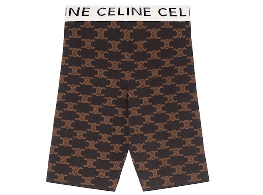 (Women) CELINE FW22 Brown Straight-Fit Casual Shorts with Logo Print. 2AG01916T-19BR Order (Women) CELINE FW22 Brown Straight-Fit Casual Shorts with Logo Print. 2AG01916T-19BR