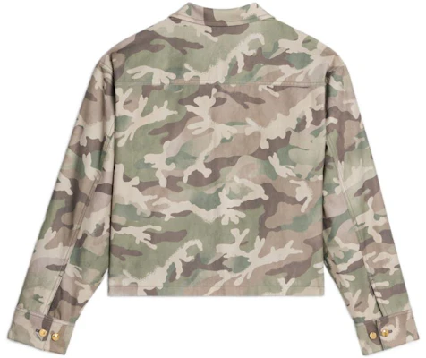 (Women) CELINE FW22 Camouflage Cotton Short Jacket. 2W885161U-31CI Lookbook (Women) CELINE FW22 Camouflage Cotton Short Jacket. 2W885161U-31CI