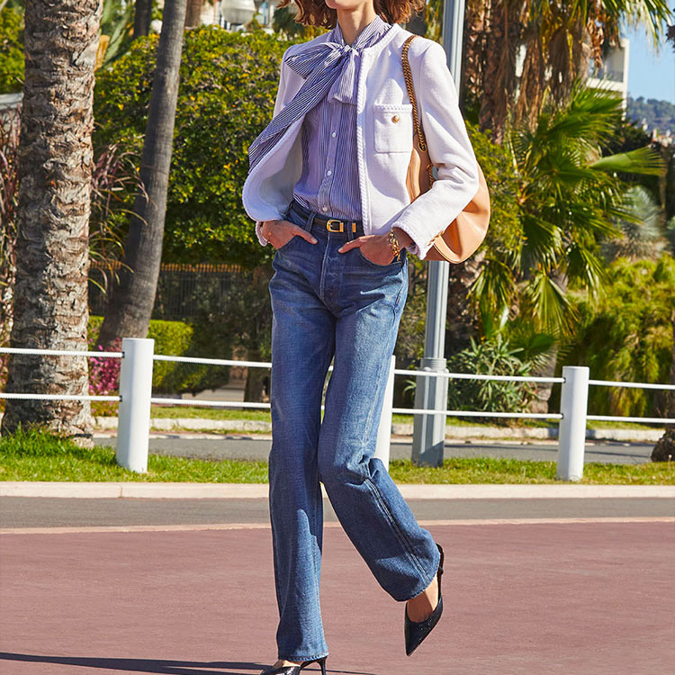 Shop (W) CELINE FW22 Chaqueta Cárdigan Blanca Casual de Manga Larga. 2V71I052R-01RD