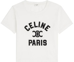 (Women) CELINE FW22 Cotton Logo Print T-Shirt - White. 2X98C671Q-01OB (Women) CELINE FW22 Cotton Logo Print T-Shirt - White. 2X98C671Q-01OB