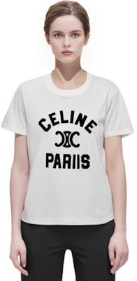 (W) 셀린 FW22 코튼 로고 프린트 티셔츠 - 화이트. 2X98C671Q-01OB Purchase (W) 셀린 FW22 코튼 로고 프린트 티셔츠 - 화이트. 2X98C671Q-01OB