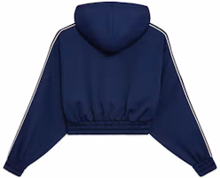 Lookbook (Women) CELINE FW22 Cropped Logo Embroidered Sweatshirt Blue. 2Y04A121O-07OW