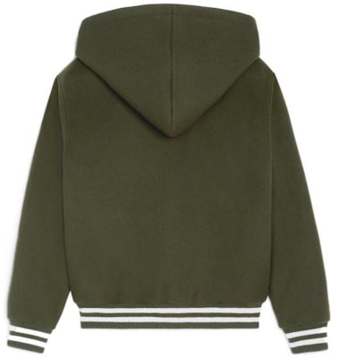 (W) CELINE FW22 Jaket Hijau dengan Hoodie Lepas dan Logo Patch. 2V49I6700-31FS Lookbook (W) CELINE FW22 Jaket Hijau dengan Hoodie Lepas dan Logo Patch. 2V49I6700-31FS