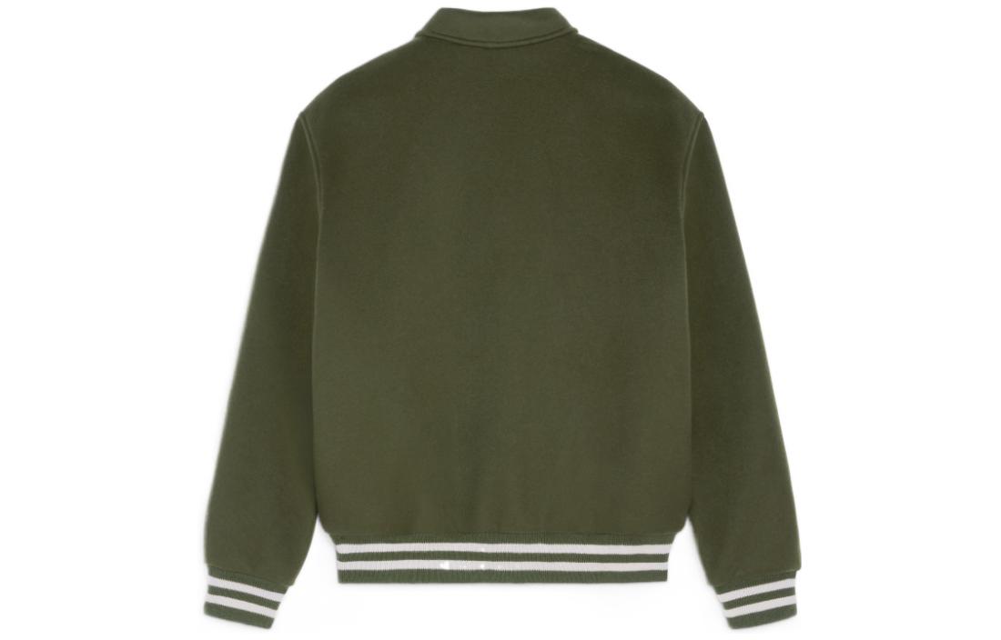 Purchase (W) CELINE FW22 Jaket Hijau dengan Hoodie Lepas dan Logo Patch. 2V49I6700-31FS