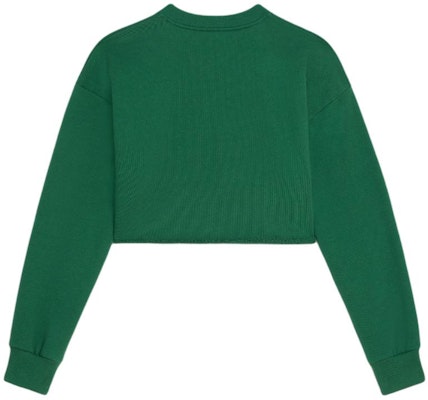 (Women) CELINE FW22 Green Letter Print Cropped Long Sleeve Sweatshirt. 2Y796670Q-30IW Lookbook (Women) CELINE FW22 Green Letter Print Cropped Long Sleeve Sweatshirt. 2Y796670Q-30IW