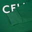Sizing (Women) CELINE FW22 Green Letter Print Cropped Long Sleeve Sweatshirt. 2Y796670Q-30IW