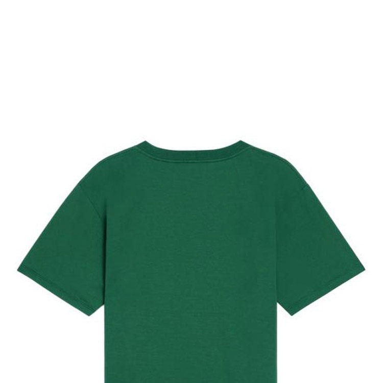 Purchase (W) CELINE FW22 Kaos Oversized Katun Hijau dengan Logo Cetak. 2X764671Q-30IW