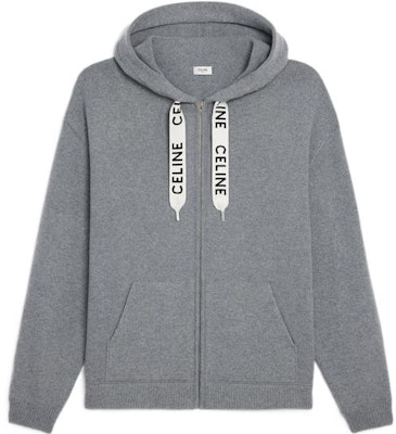 (W) CELINE FW22 灰色拉鍊連帽外套,附口袋與長袖設計。 2A77O402P-09GM Buy (W) CELINE FW22 灰色拉鍊連帽外套,附口袋與長袖設計。 2A77O402P-09GM