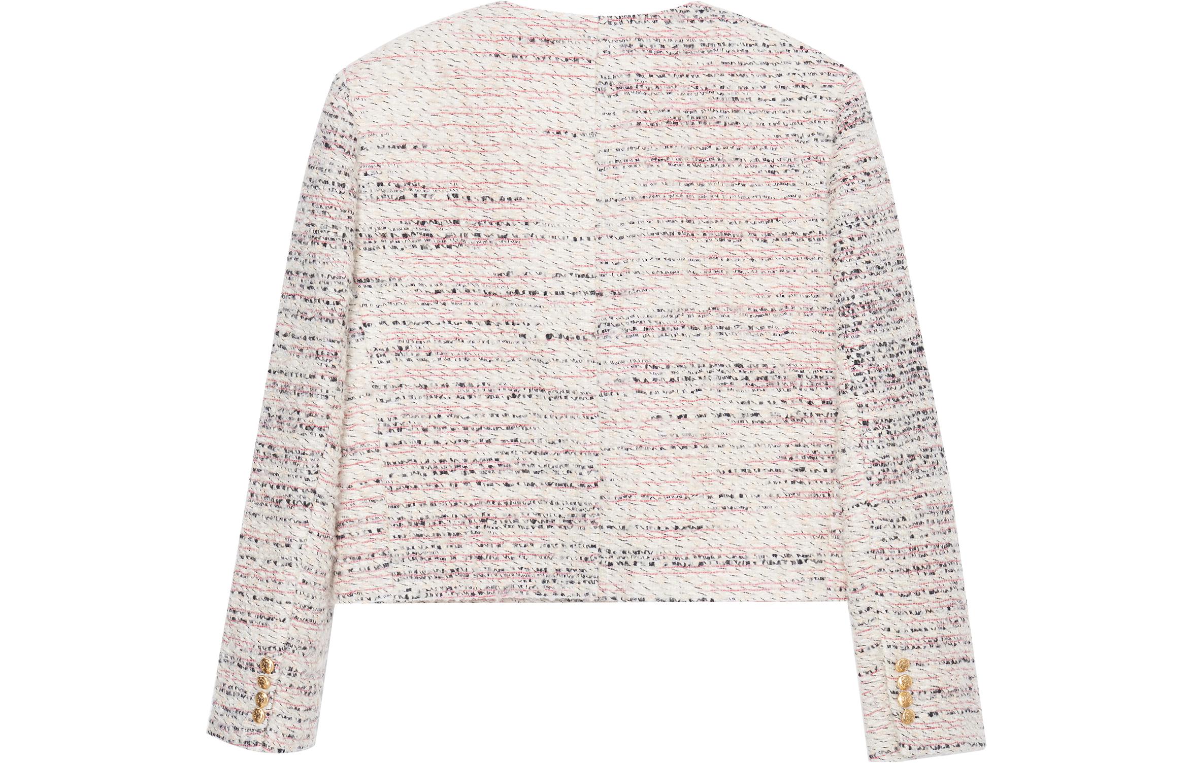 Lookbook (W) CELINE FW22 Jaket Rajut Handmade Multicolor. 2V83I389T-60EM