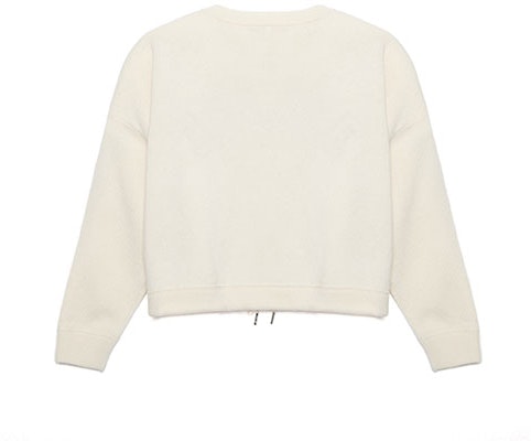 (Women) CELINE FW22 Letter Print Cropped Knit Sweater - Off White 2A11V402P-01OW Lookbook (Women) CELINE FW22 Letter Print Cropped Knit Sweater - Off White 2A11V402P-01OW
