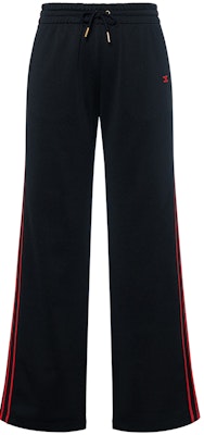 (W) 셀린 FW22 로고 자수 니트 트랙 팬츠 블랙/레드. 2Z344121O-38BR Buy (W) 셀린 FW22 로고 자수 니트 트랙 팬츠 블랙/레드. 2Z344121O-38BR