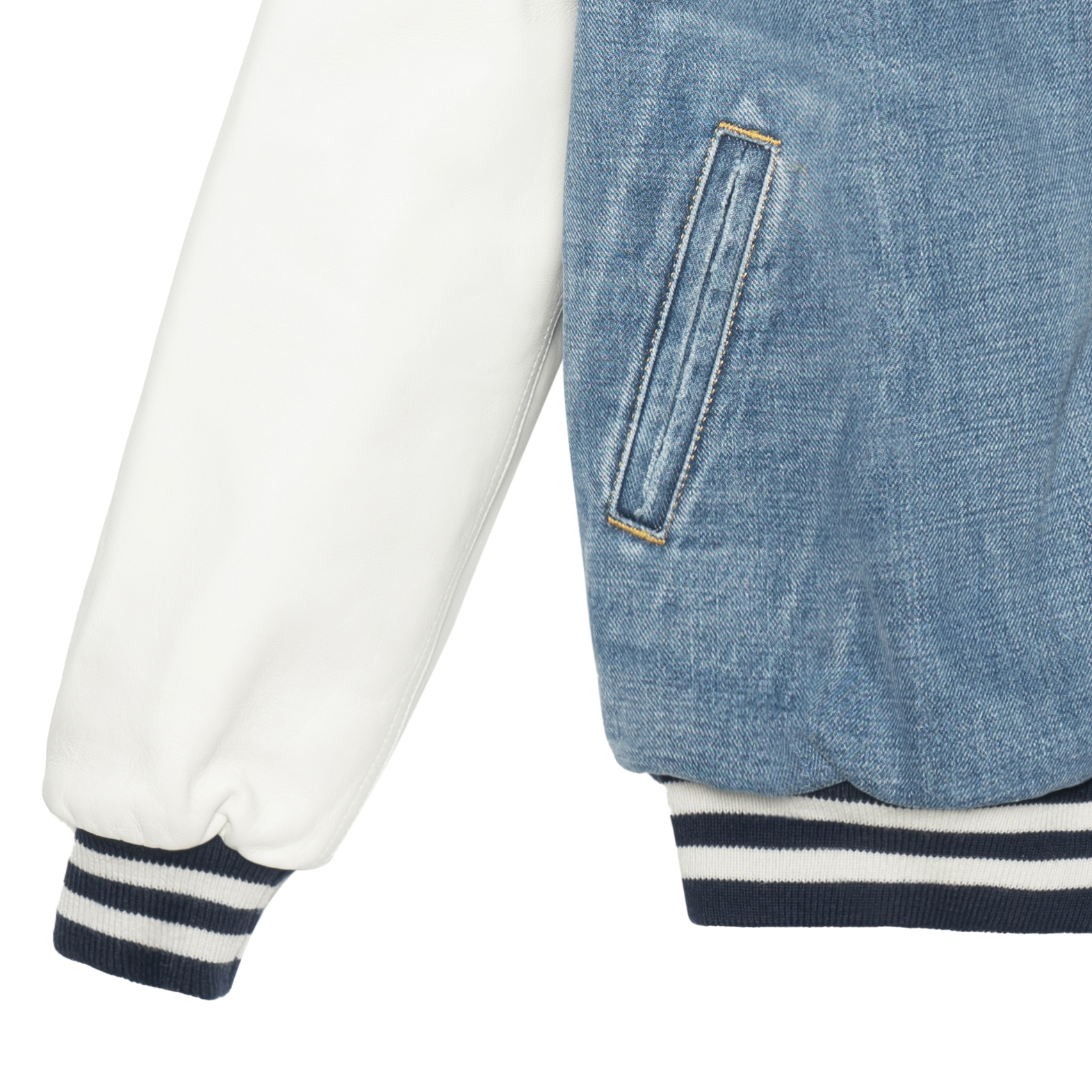 (Women) CELINE FW22  Patchwork Letter Hoodie Jacket Blue 2Q563206T-08PI 圖 5