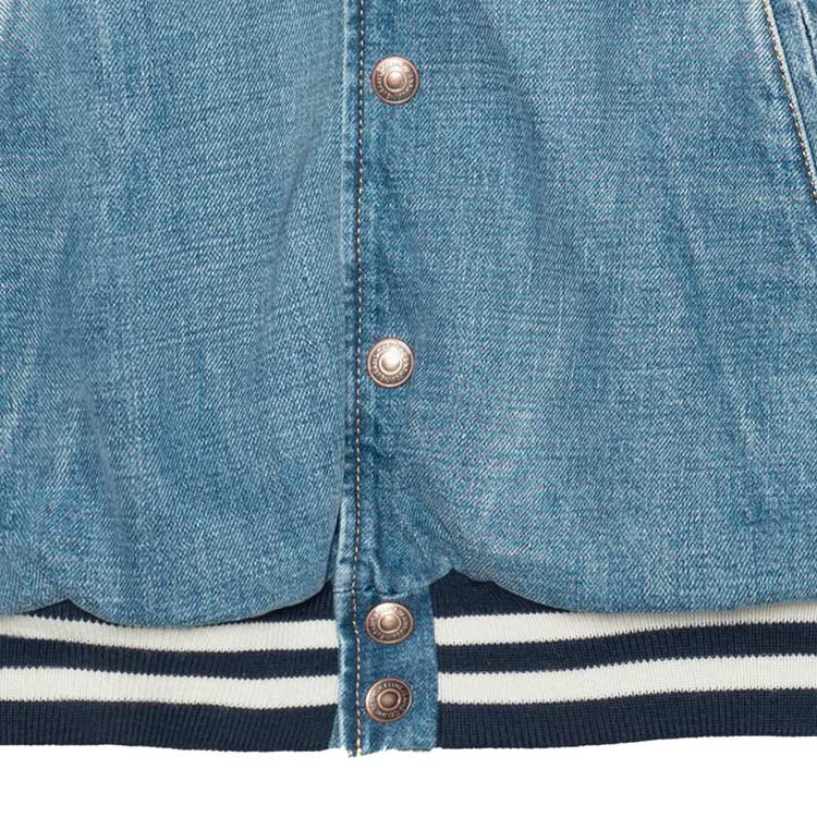 (Women) CELINE FW22  Patchwork Letter Hoodie Jacket Blue 2Q563206T-08PI 圖 8