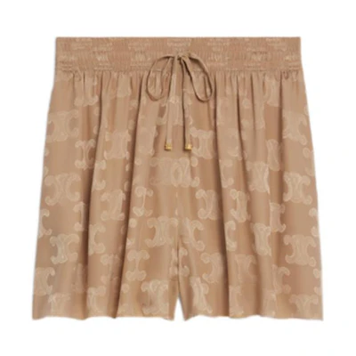 (Women) CELINE FW22 Pattern Printed Relaxed Fit Casual Shorts. 2P795399S-31DE