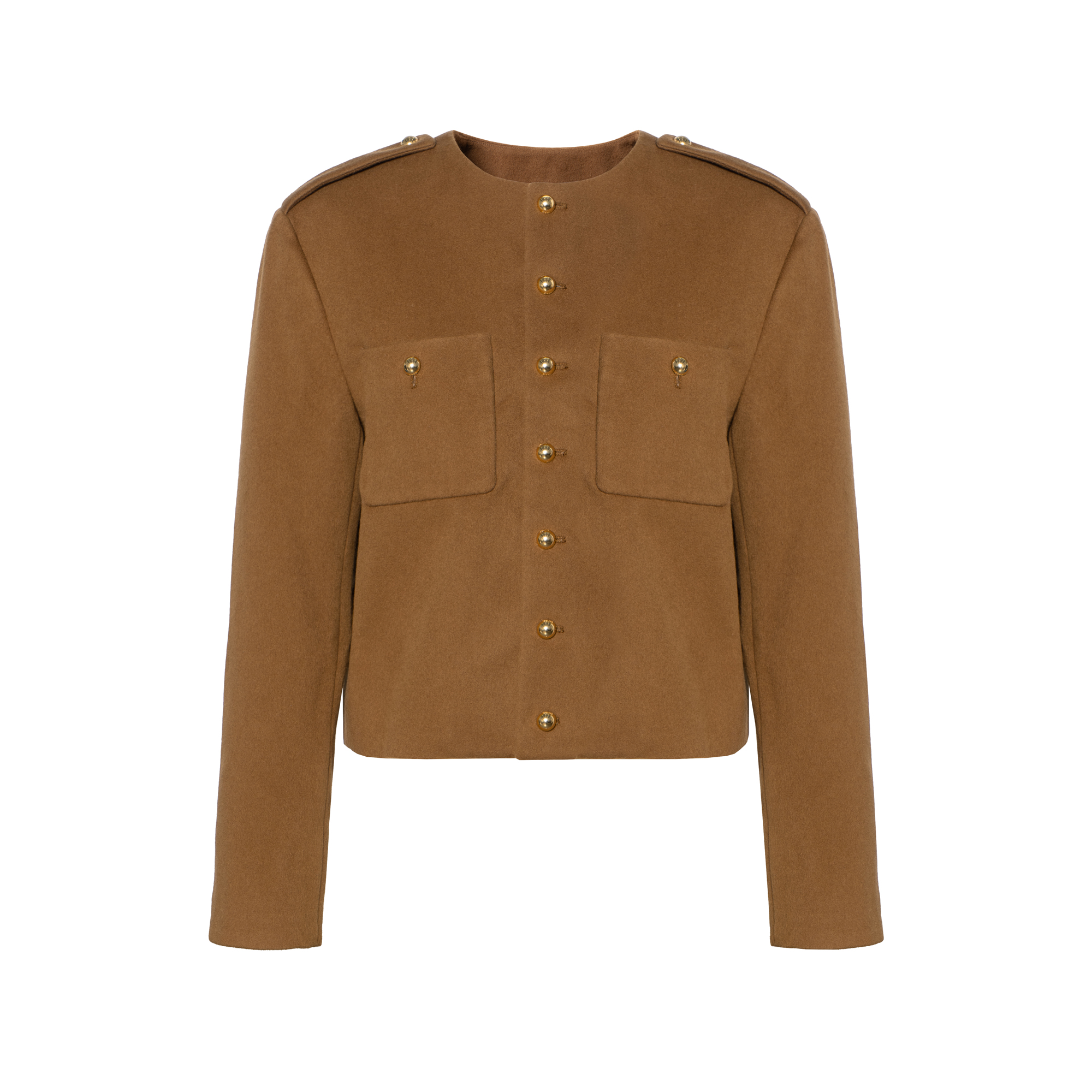 (Women) CELINE FW22  Solid Color Single-Breasted Short Jacket. 2V41J511R-18NO