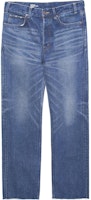 (Women) CELINE FW22 Straight-Leg Mid-Rise Blue Denim Jeans. 2N799365M-07DU (Women) CELINE FW22 Straight-Leg Mid-Rise Blue Denim Jeans. 2N799365M-07DU