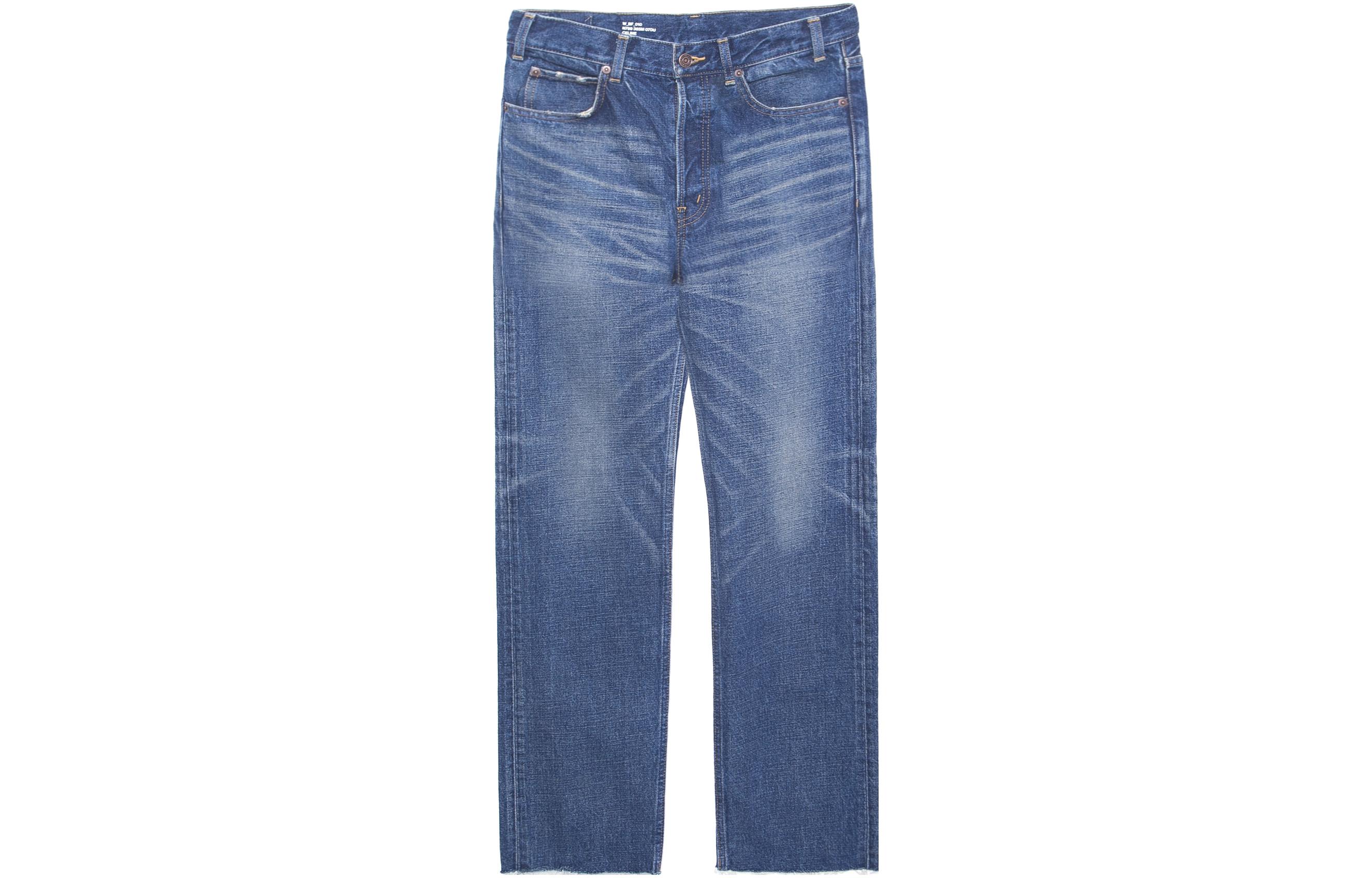 Order (W) CELINE FW22 Vaqueros Azul de Corte Recto y Tiro Medio. 2N799365M-07DU