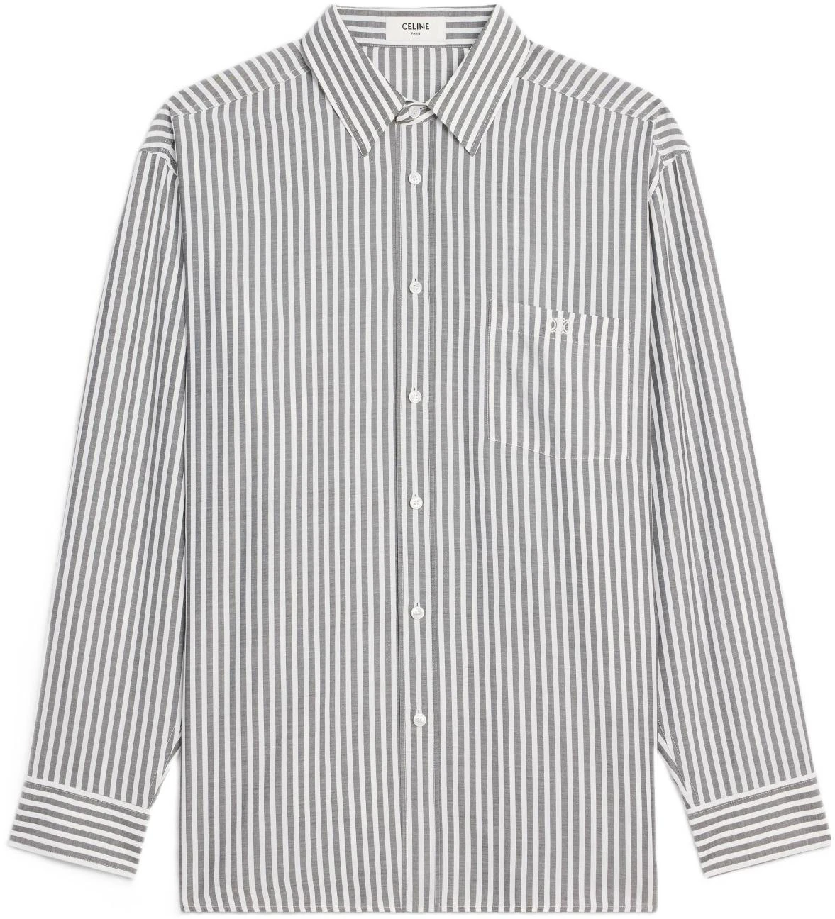 women-celine-fw-22-triomphe-logo-striped-long-sleeve-shirt-fluorescent-white-2-c749113-i-01-ob