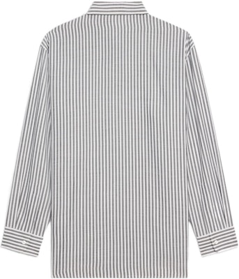 (Women) CELINE FW22 Triomphe Logo Striped Long Sleeve Shirt Fluorescent White 2C749113I-01OB Lookbook (Women) CELINE FW22 Triomphe Logo Striped Long Sleeve Shirt Fluorescent White 2C749113I-01OB