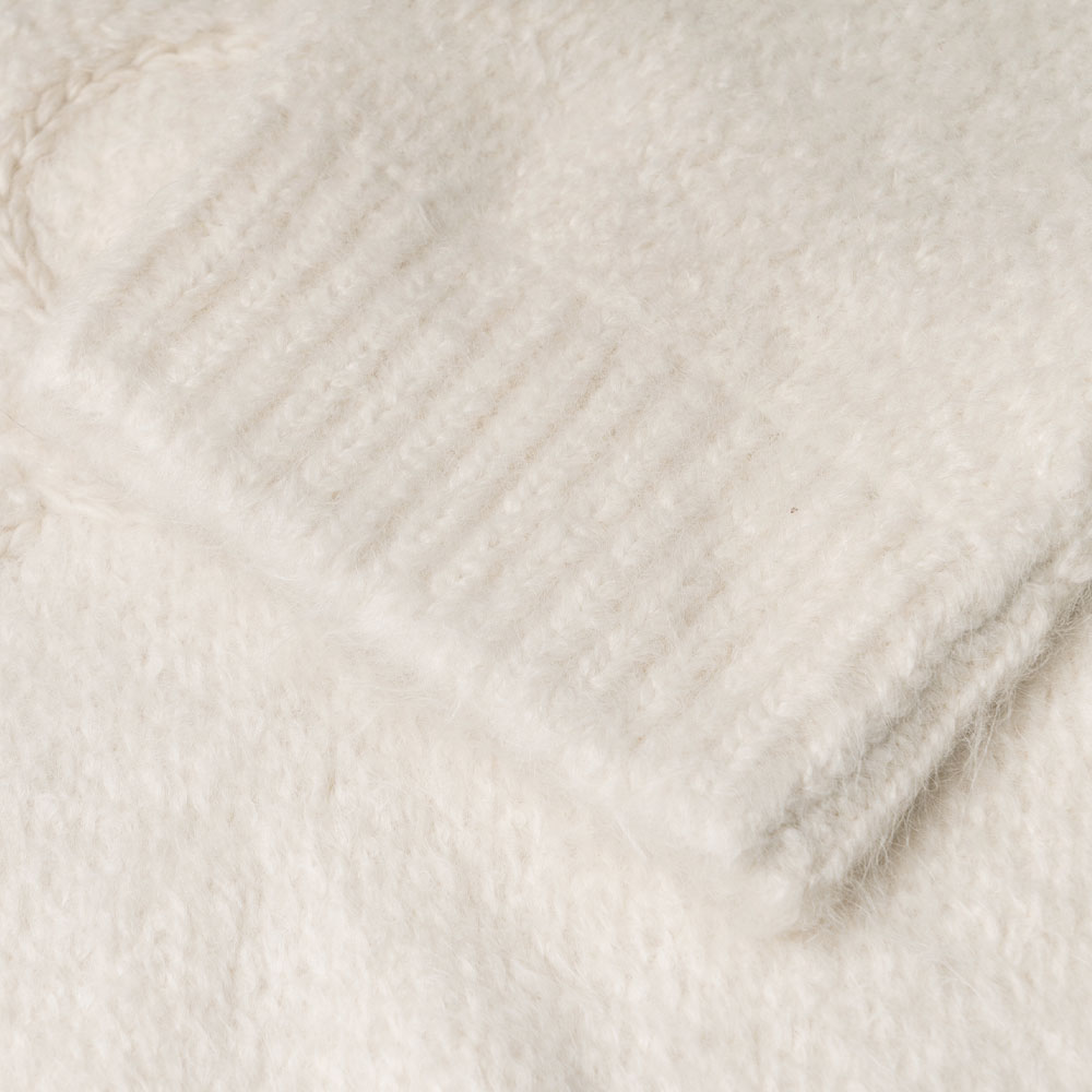 Details for (W) CELINE FW22 白色羊駝毛Logo針織圓領毛衣. 2AC99309T-01OW