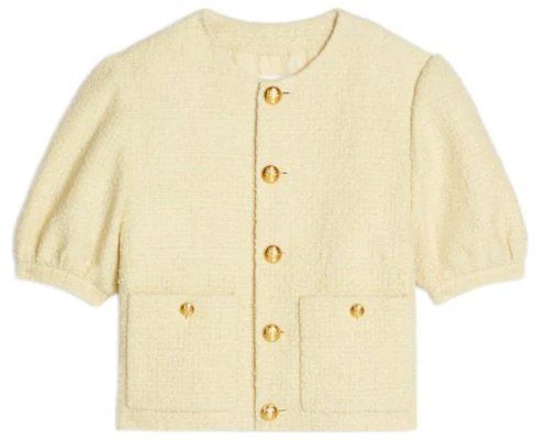 (Women) CELINE FW22 Yellow Short Single-Breasted Pocket Jacket. 2V34O764L-11JS Order (Women) CELINE FW22 Yellow Short Single-Breasted Pocket Jacket. 2V34O764L-11JS