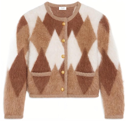 (W) 셀린 FW22 브라운 프린트 니트 버튼업 여성 가디건. 2A10Z831R-03HN Buy (W) 셀린 FW22 브라운 프린트 니트 버튼업 여성 가디건. 2A10Z831R-03HN