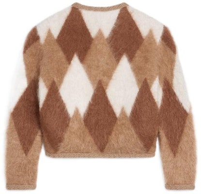 (W) 셀린 FW22 브라운 프린트 니트 버튼업 여성 가디건. 2A10Z831R-03HN Lookbook (W) 셀린 FW22 브라운 프린트 니트 버튼업 여성 가디건. 2A10Z831R-03HN