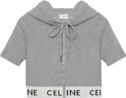 (Women) CELINE FW22 Colorblock Logo Knit Zip-Up Hoodie Women’s Grey. 2A27Z372N-10GO (Women) CELINE FW22 Colorblock Logo Knit Zip-Up Hoodie Women’s Grey. 2A27Z372N-10GO