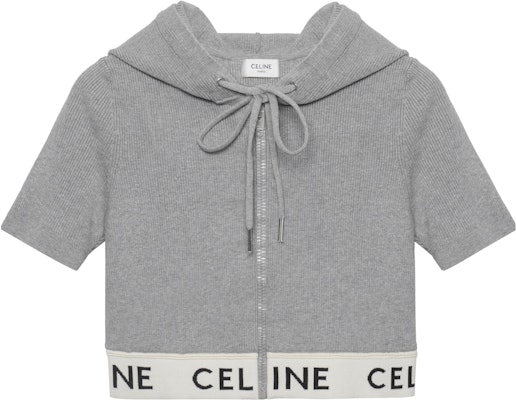 (Women) CELINE FW22 Colorblock Logo Knit Zip-Up Hoodie Women’s Grey. 2A27Z372N-10GO Buy (Women) CELINE FW22 Colorblock Logo Knit Zip-Up Hoodie Women’s Grey. 2A27Z372N-10GO
