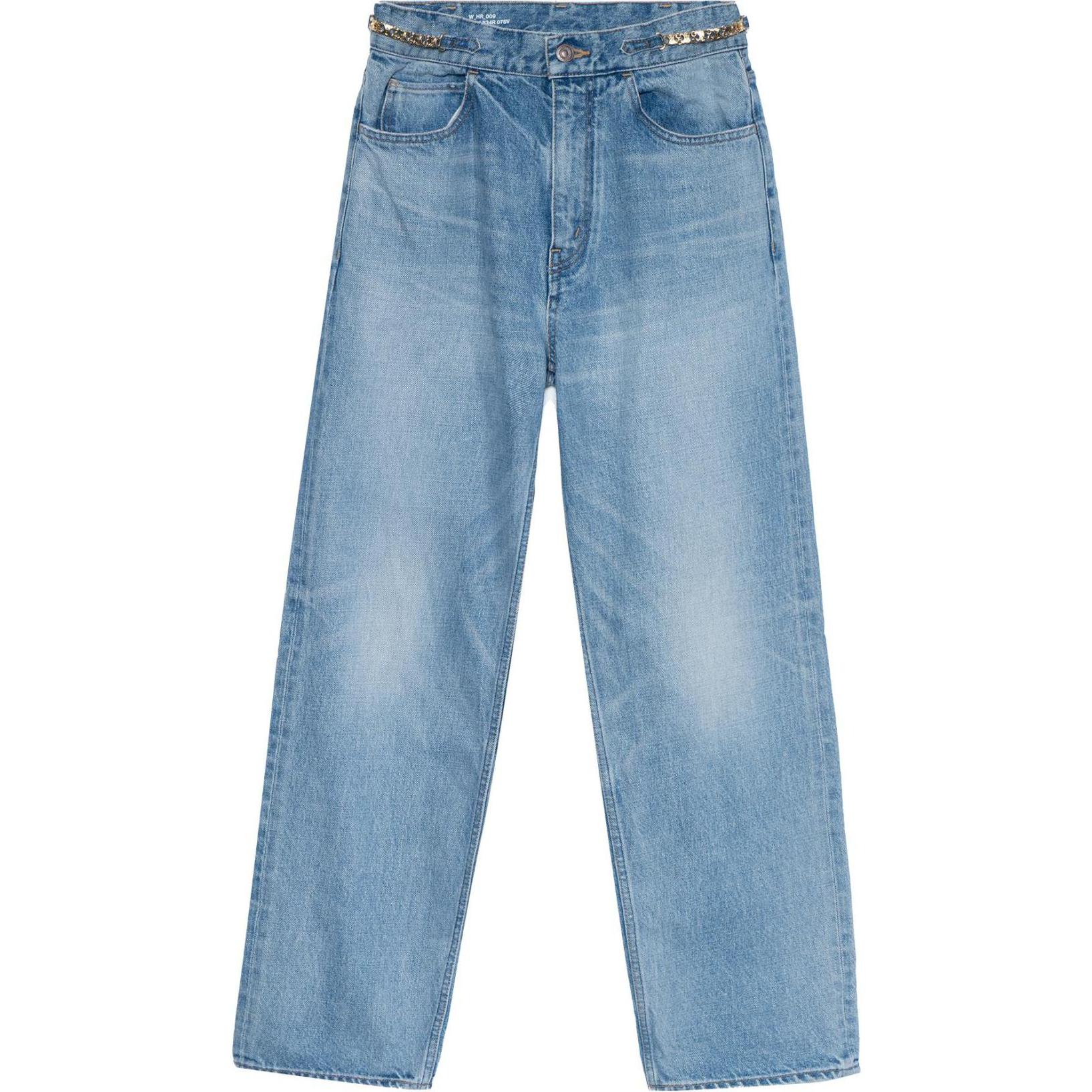 Buy (W) CELINE FW22 Jeans High-Waisted Straight-Leg Biru Denim Wanita 2N814634R-07SV