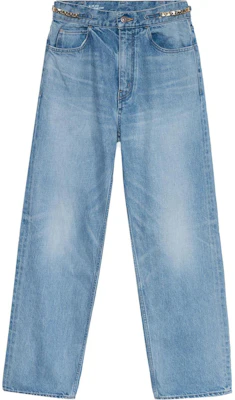 (W) CELINE FW22 Jeans High-Waisted Straight-Leg Biru Denim Wanita 2N814634R-07SV Buy (W) CELINE FW22 Jeans High-Waisted Straight-Leg Biru Denim Wanita 2N814634R-07SV