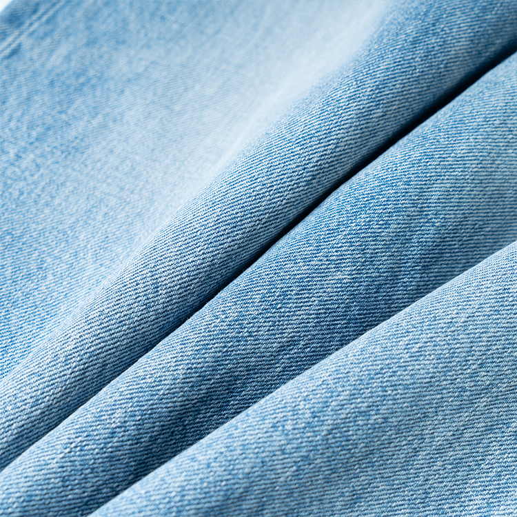 Shop (W) CELINE FW22 Jeans High-Waisted Straight-Leg Biru Denim Wanita 2N814634R-07SV