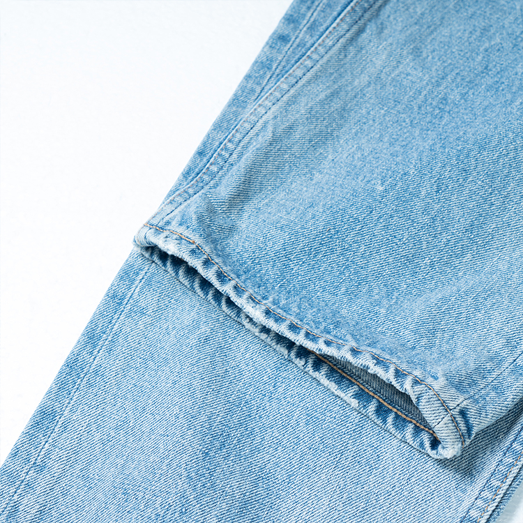 Purchase (W) CELINE FW22 Jeans High-Waisted Straight-Leg Biru Denim Wanita 2N814634R-07SV