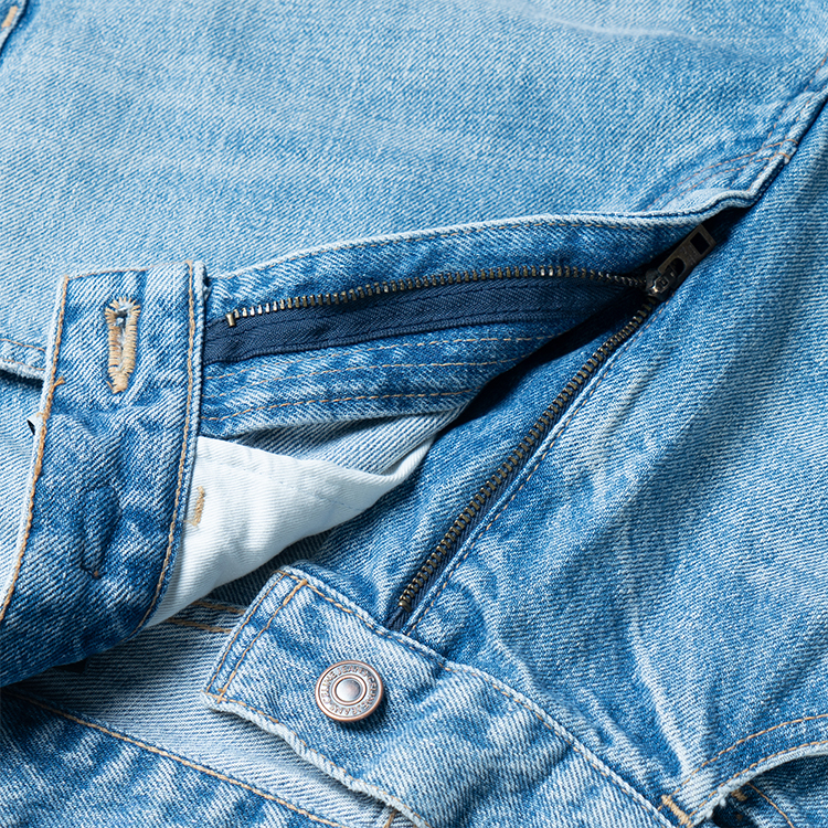 Details for (W) CELINE FW22 Jeans High-Waisted Straight-Leg Biru Denim Wanita 2N814634R-07SV