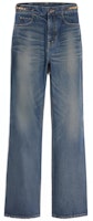 (Women) CELINE FW22 Jane Button Straight-Leg Mid-Rise Jeans Women Blue. 2N776365M-07DU (Women) CELINE FW22 Jane Button Straight-Leg Mid-Rise Jeans Women Blue. 2N776365M-07DU