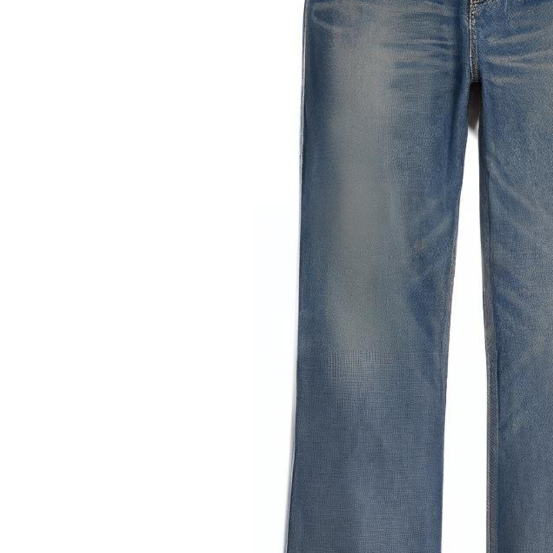 Lookbook (Women) CELINE FW22 Jane Button Straight-Leg Mid-Rise Jeans Women Blue. 2N776365M-07DU