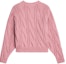 Lookbook (W) CELINE 2022秋冬粉色粗线编织圆领毛衣. 2AF73086U-24PI