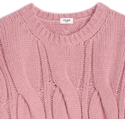 (W) CELINE 2022秋冬粉色粗线编织圆领毛衣. 2AF73086U-24PI Cheap (W) CELINE 2022秋冬粉色粗线编织圆领毛衣. 2AF73086U-24PI