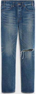 (W) CELINE FW22 POLLY做旧中腰休闲牛仔裤 女士蓝色裤子. 2N754423R-08DD Order (W) CELINE FW22 POLLY做旧中腰休闲牛仔裤 女士蓝色裤子. 2N754423R-08DD