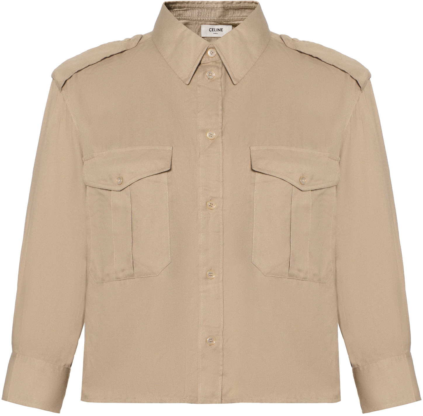 women-celine-fw-22-solid-brown-collared-button-up-long-sleeve-shirt-women-2-c859933-k-02-bg