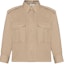 Buy (Women) CELINE FW22 Solid Brown Collared Button-Up Long Sleeve Shirt Women. 2C859933K-02BG