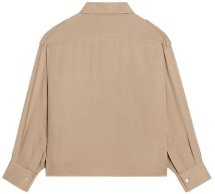 (Women) CELINE FW22 Solid Brown Collared Button-Up Long Sleeve Shirt Women. 2C859933K-02BG Lookbook (Women) CELINE FW22 Solid Brown Collared Button-Up Long Sleeve Shirt Women. 2C859933K-02BG