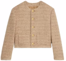 (Women) CELINE FW22 Solid Color Round-Neck Button Knit Jacket Women Khaki. 2V83I576R.03NE (Women) CELINE FW22 Solid Color Round-Neck Button Knit Jacket Women Khaki. 2V83I576R.03NE