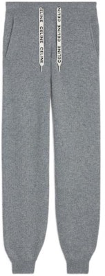 (W) Pantalones Jogger Mujer CELINE FW22 con Letras y Cordón - Gris. 2A41Z402P-09GM Order (W) Pantalones Jogger Mujer CELINE FW22 con Letras y Cordón - Gris. 2A41Z402P-09GM