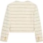 Lookbook (Women) CELINE FW22 Striped Button-Up Crewneck Long Sleeve Jacket Beige - . 2V40J376R-01KC