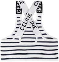 (Women) CELINE FW22 Striped Sleeveless Pullover Sports Bra Beige - 2AC86372N-01MA (Women) CELINE FW22 Striped Sleeveless Pullover Sports Bra Beige - 2AC86372N-01MA
